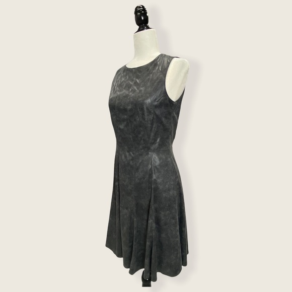 Vince Camuto EUC Faux Matte Leather Midi Dress 8 - Picture 3 of 16